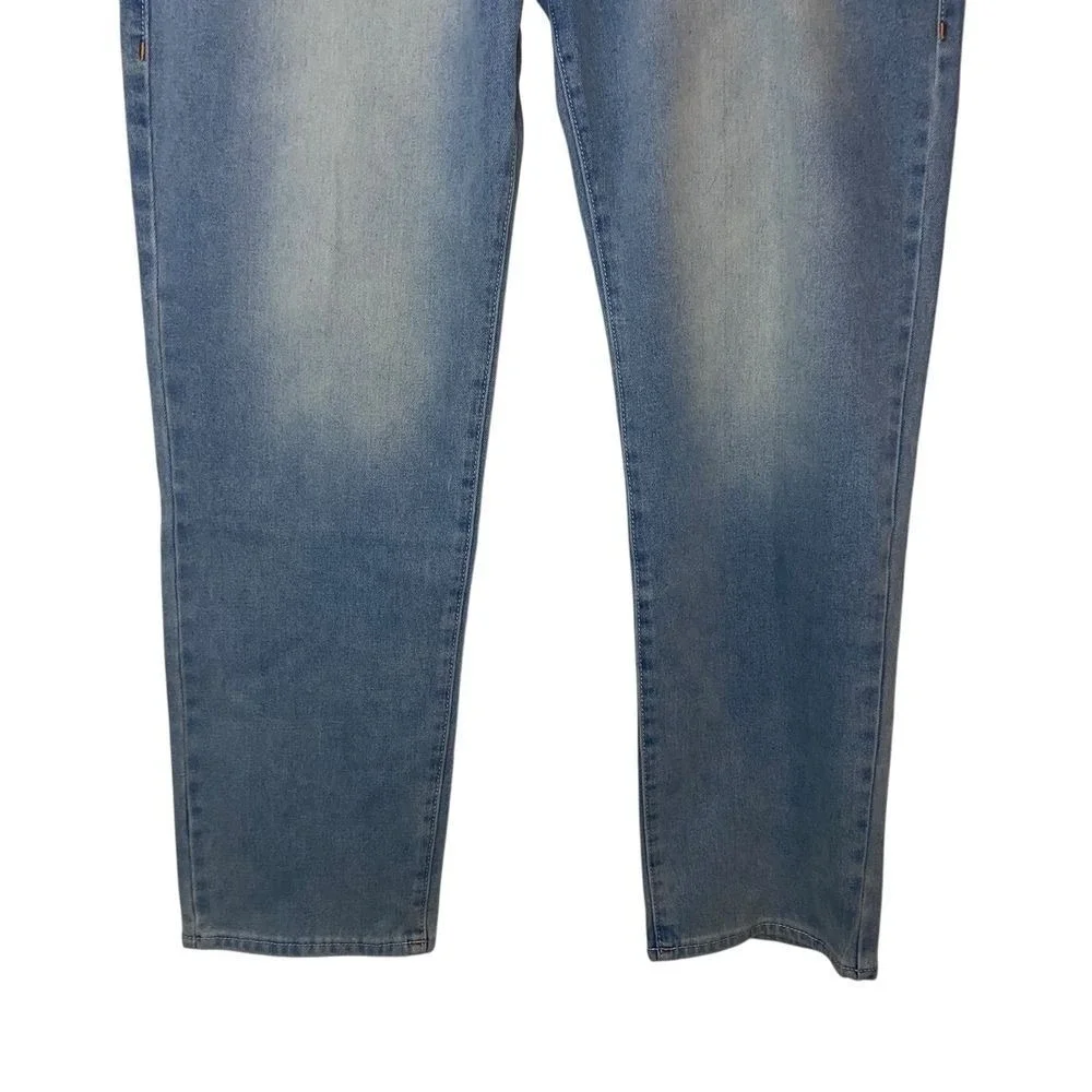 True Religion Geno Relaxed Slim Jeans Light Brisk 36x32 Horseshoe Flap Pocket